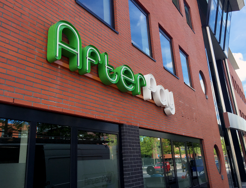 1neon verlichte letters gevelreclame doosletters afterpay heerenveen burgum leeuwarden friesland