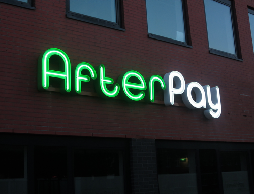 2neon verlichte letters gevelreclame doosletters afterpay heerenveen burgum leeuwarden friesland