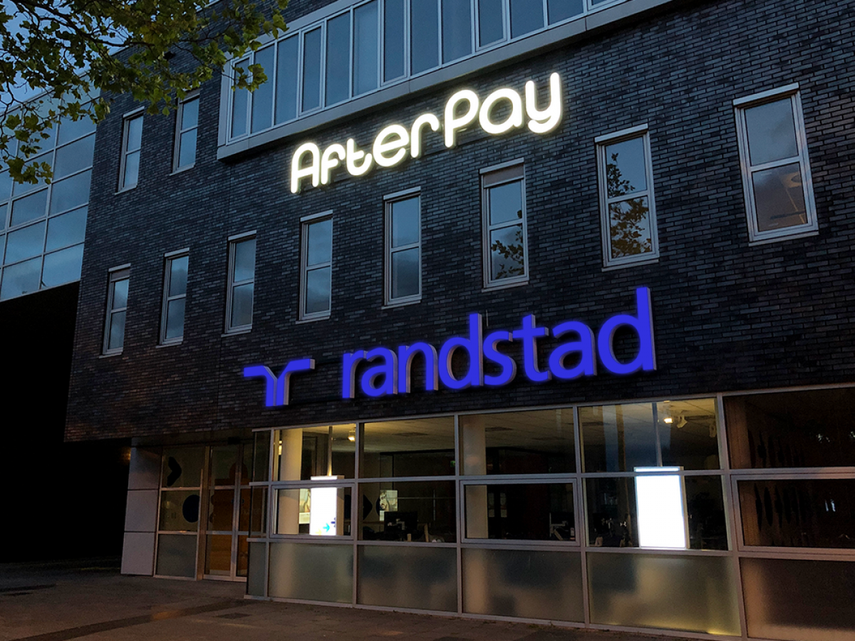 led-doosletters-logo-lichtreclame-afterpay-k-r-poststraat ...