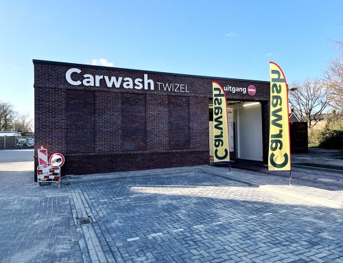 8mm kunststof reclame acrylox letters logo afstand carwash twizel friesland