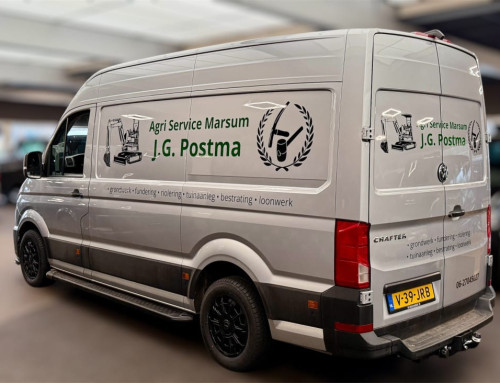 belettering vw crafter agriservice marsum jg postma friesland